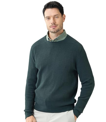 Soft Fluffy Sweaters for Men Pullover Crewneck Lightweight Warm Anti-Pilling