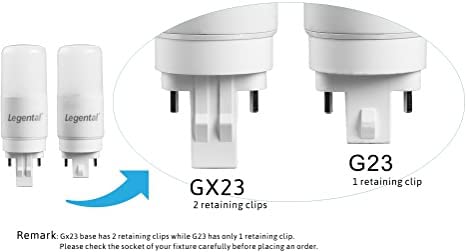 Silverlite [Plug&Play] Legental 5W(13W Cfl Equivalent) Led Stick Pl Bulb Gx23-2 Pin Base, 500Lm, Warm White(3000K), Driven By 120-277V And Cfl Ballast, Ul Classified, 10 Pack #TOP2