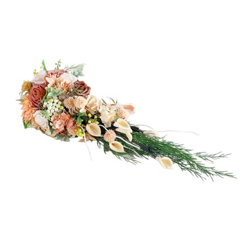 Bouquet de mariée de roses artificielles art floral haut de gamme