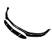 CHIESMA for C63 Front Lip for 2015-2021 Mercedes Benz AMG C63 C63S ABS Painted B Style Front Bumper Lip Splitter ABS Painted Gloss Black Chin C63 Extension Accessories