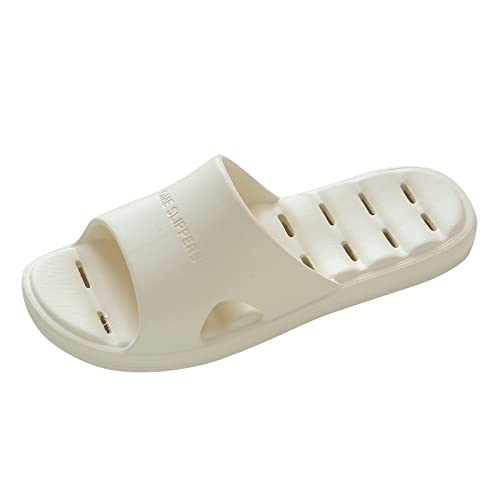 Genérico Claquette Hombres Claquette Cómodo Claquette Hombres Claquetas Mujer Zapato Playa Claquetas Hombre Mujer Zapatillas De Ducha Sandalias Cómodas Zapatillas De Playa, Blanco A., Large