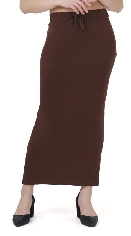 Image of Lycra Blend Cotton Saree Shapewear Petticoat for Women and Girls, Skirts Shapewear Dress for Saree