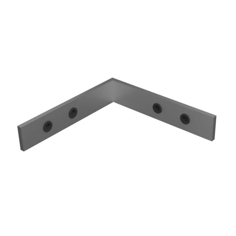 ledomec Aluminium Deckenkante Profil für Indirekte Beleuchtung für LED Streifen (3D 90° Verbinder Decke/Wand (ohne Profil))