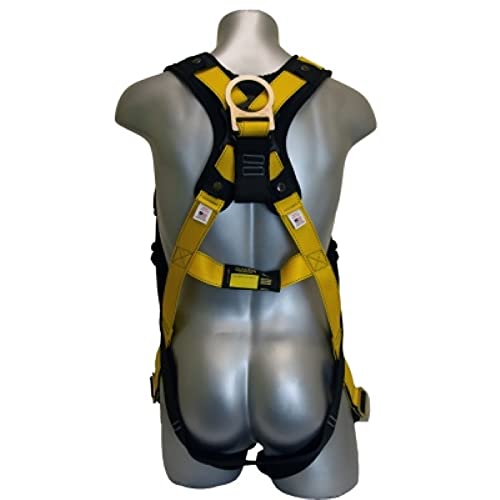 Image of Guardian 37100 Series 3 Harness, Fall Protection Harness, X-Small /Small, Yellow /Black