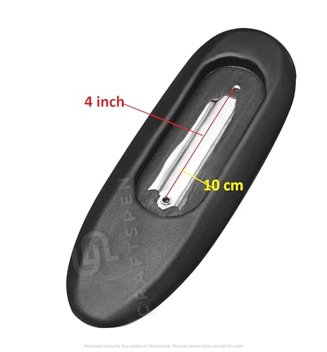 Image of Office Chair Replacement Plastic Arm Pads, Chair Armrest Pads for Supporting Arms and Elbow with 4 Free Screws, Black (Black 5)