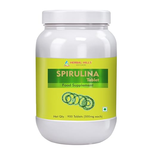 Image of Herbal Hills Spirulina Tablets (900 Count Pack of 4)