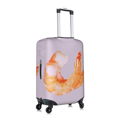 glutton shrimps Print Unique Travel Luggage Cover Washable Anti Scratch Suitcase Protector for Vacation3