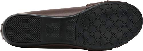 Cambridge Select Women's Closed Round Toe Bow Knot Slip-On Comfort Ballet Flat,5 B(M) US,Chocolate PU - Image 3
