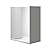 WOODBRIDGE 60 in. L x 32 in. W x 75 in. H Alcove Solid Surface Shower Combo Kits with Glue Up Shower Walls in High Gloss White and Single Threshold Shower Base with Left Drain in White