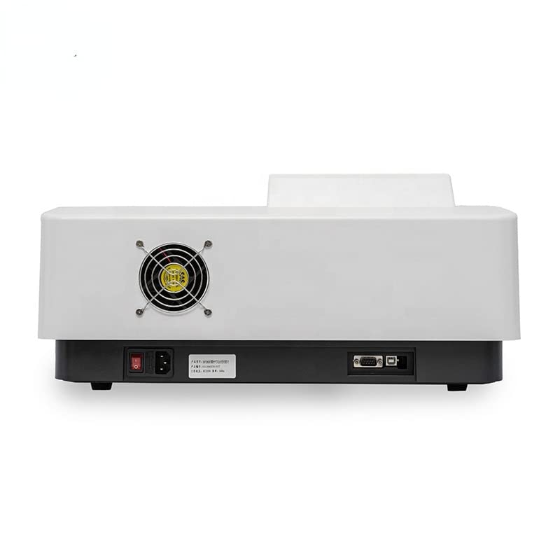 പിൻഭാഗം view of the GOYOJO UV-759 Spectrophotometer showing power inlet and communication ports