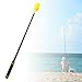 FytStycale Fishing Lures Throwing Spoon Telescopic Rod Feeder Fishing Accessories Compact Sturdy Lures Thrower Folding, Yellow