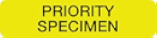 Priority Specimen Labels for Urgent Samples, 1-1/4