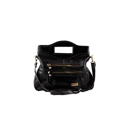 Bolsa Transversal Tiracolo Social em Couro Legitimo (Preto)