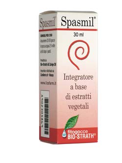 Spasmil fitogocce - Normalizzatore acidità gastrica. A base di fiori di Camomilla, Liquirizia e Plasmolisato Strath. Disturbi gastrici, pesantezza - 30 ml
