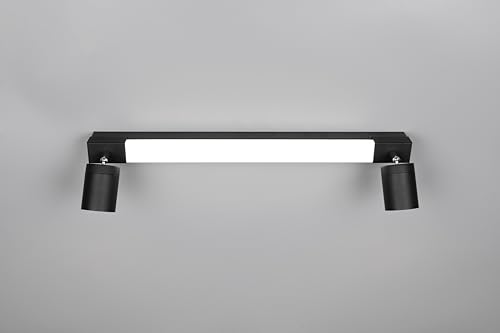 Trio Leuchten LED Badezimmer Wandleuchte Enrico 281470332, Metall Schwarz matt, 6.5 Watt LED, exkl. 2x GU10, Lichtfarbe einstellbar