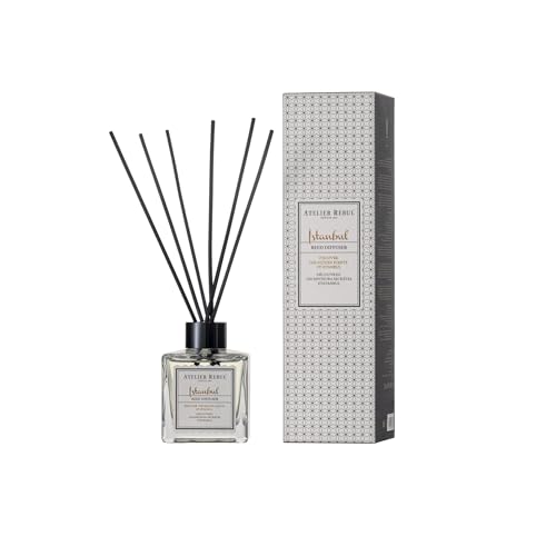 Atelier Rebul Istanbul (120ml) - Luxury Fragrance Sticks - Home Fragrance, Aroma Diffuser, Fragrance Oil - Woody & Spicy - Perfect Room Environment