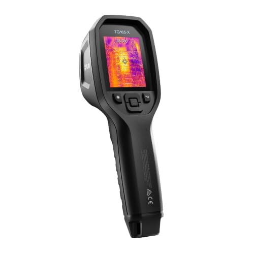 Image of Flir TG165-X Thermal Imaging Camera with Bullseye Laser, Spot IR | 80x60 IR, -25 to 300C, spot thermometer, MSX, IP54, building /HVAC /electrical, strap, pouch