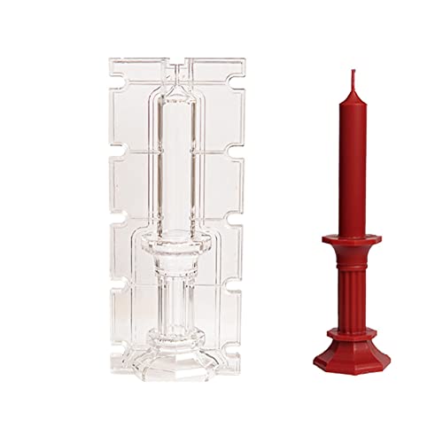 Moldes de plástico para fabricación de velas, S M L, 3 tamaños, 3D, octogonal, con cera múltiple, perfumado, para velas, velas, para la cena de boda de Navidad, manualidades de bricolaje, regalos espe Cover