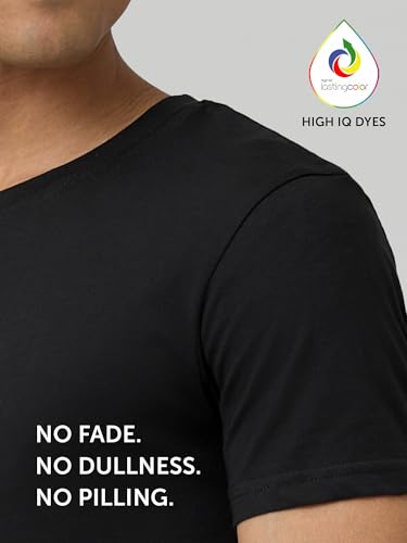 Image of XYXX Men's Super Combed Cotton Half Sleeve Round Neck T-Shirt | Crew Neck Tshirt for Men