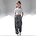 Back to School Clothes Girls Sweatpants Baggy High Waisted Cinch Bottom Joggers with Pockets Cute Preppy Track Pants Casual Fashion Clothes Dark Gray