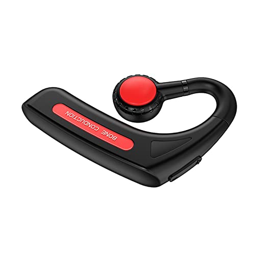 Ruiqas Wireless Bone Conduction Headphones Bluetooth 5. 0 Single- Ear Open Ear Headphone with Mic 12H Music Time Cover