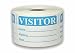 500 Labels of the 2x3 BLUE VISITOR Name Tag Identification Badge Labels Stickers