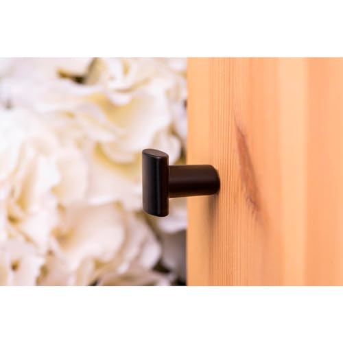 Blister with 4 Metal KNOBS for Furniture with Matte Black Finish MOD.896 20x20mm REI, Multicoloured - Image 3