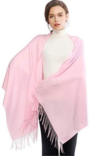 Scarfs for Women Winter Pink Pashmina Shawls and Wraps for Evening Dresses Warm Large Scarves Wedding Shawl