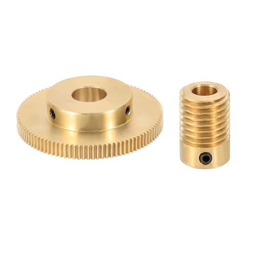 sourcing map Ensemble d'engrenages à vis sans fin 100T module 0,5 taux de réduction 100:1, rotation à droite, roue réductrice de transmission (engrenage en...