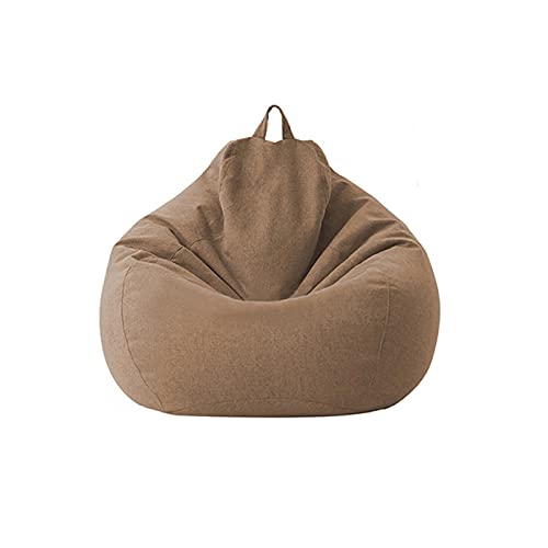 Faderr Housse de Pouf Sans Rembourrage - Protection de Canapé pour Adultes et Enfants (Marron, 80 x...
