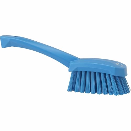 Image of Vikan 41923 Brush,Washing,Stiff,10 inch,PP /PBT,Blue