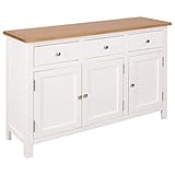 Material: Roble (superficie) + madera de acacia con un ligero acabado de pintura