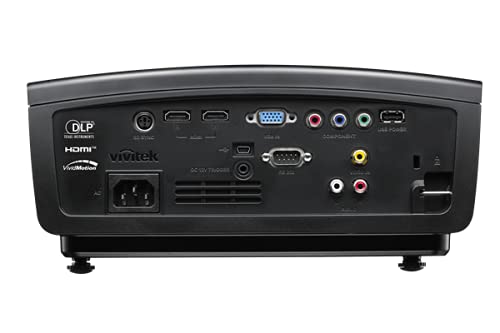 VIVITEK-h1188-de-BK-Full-HD-Proyector-de-Cine-en-casa-Contraste-50000-1-2000-Lumenes-ANSI-3D-VGA-HDMI-USB-Power-funcion-de-CCD-integrada-Color-Negro