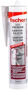 fischer Sanitärsilikon Premium, weiß, 310 ml