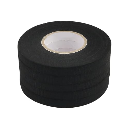Image of SONAKY Wiring Harness Tape High Temp Wire Cable Loom Self-Adhesive Fabric Tape for Electrical Automotive Engine Harness Wrap Protection Noise Damping Cables Fixed 0.35 Inch x 50 FT 5 Rolls