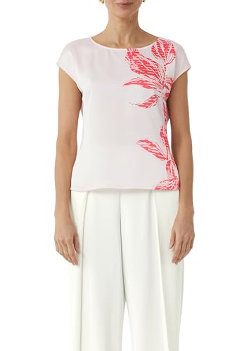 Comma Blusenshirt im Fabricmix mit floralem Print