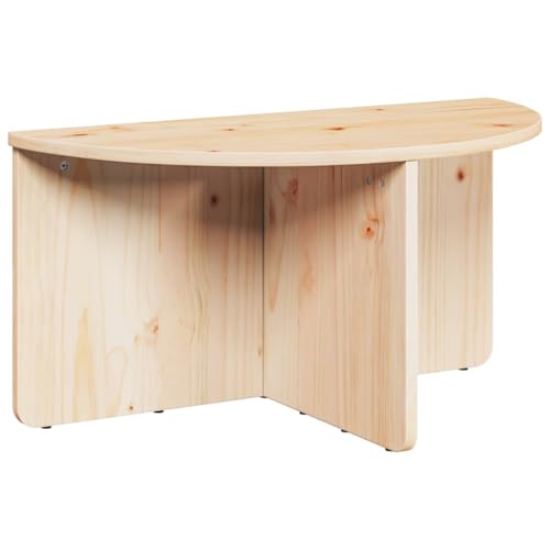 Table basse rustique de qualité supérieure en pin massif véritable - 8