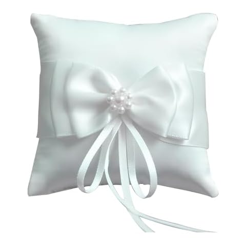 Amexo Elegant Wedding Ring Bearer Pillow Cover