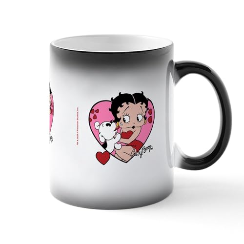 Taza mágica de cerámica Betty Boop Pudgy Kisses 11 oz miniatura 1