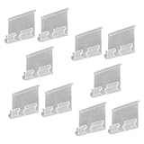 Porte-étiquettes pour étagères : ces porte-étiquettes d'étagères peuvent être fixés sans effort aux étagères par insertion ou fixation adhésive, ce qui en fait une solution d'étiquetage polyvalente, support de porte-affiche