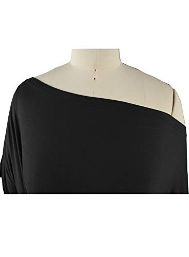 LEIYEE Womens Off Shoulder Tops Summer Casual Short Sleeve Front Twist Knot T Shirts Blouses3