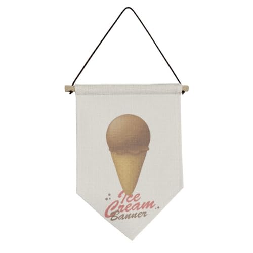 Drapeau en toile marron Chote Ice pour habiller un mur vide facilement