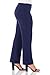 Rekucci Travel in Style Curvy Woman Classic Soft Knit Straight Leg Plus Size Pant (1X, Navy)