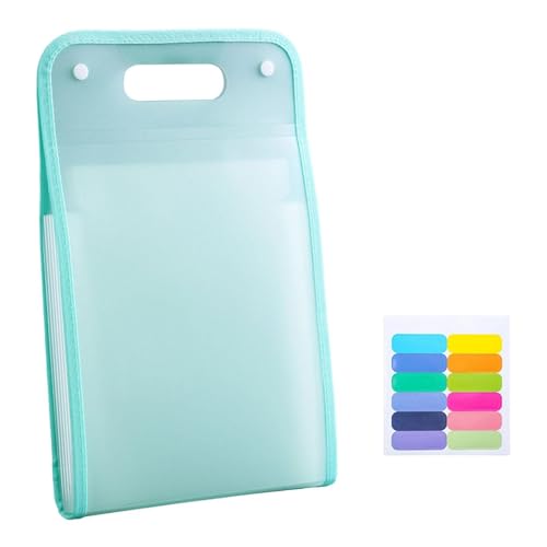 ALCXAZS Organizador de Archivos Tipo acordeón para Oficina y hogar, Carpeta expandible Vertical, Organizador portátil para Mantener Documentos Importantes organizados de Forma Segura, Bolsa
