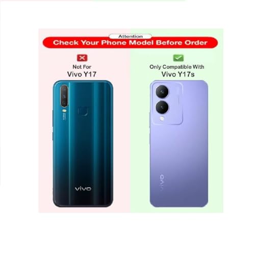 Image of COVERBLACK Rubber Silicone Back Cover for Vivo Y17s - Transparent