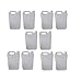 10 bidons de 5 l - Bidon en Plastique de 5 litres PEHD - idéal pour Tous Les liquides, Eau, Huile, Sauce, réservoir pour climatisation/Camping/Camping-Car (1)
