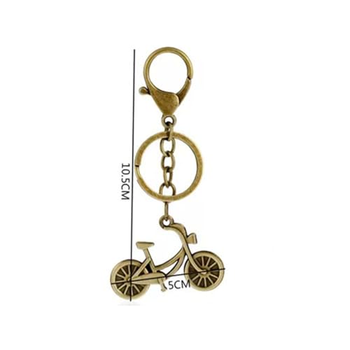 ZYCZFC Bronze Keychain Bicycle Model Bronze Bicycle Model Keyring Delicate Keychain for Men and Women Can Be Used As A festive Birthday Gift Prize — view 3