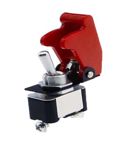 KN3A-101 �g�O���X�C�b�`���b�J�[�A�[�� 2Pin 2/�M�A ON-OFF10A 125V/250V AC �L���b�v�}�b�`���O 12V�A24V�A48V�A110V�A220V ���j�o�[�T��(1Set Dark Red L)