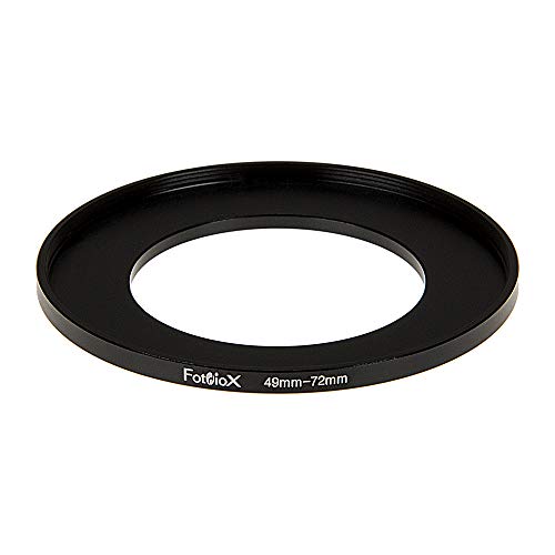 Fotodiox Metal Step Up Ring Filter Adapter, Anodized Black Aluminum 49mm-72mm, 49-72mm