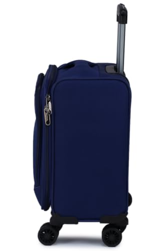 Image of Verage Acepack Berlin Polyester Four Wheels Laptop Trolley /Travel Bag Overnigter Luggage (Blue)